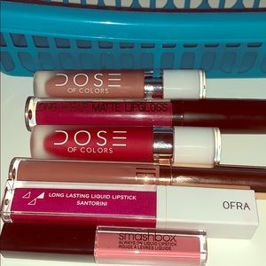 Various liquid lipsticks.